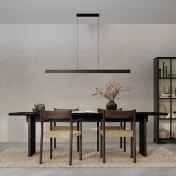 Linea Mat sort 180 cm