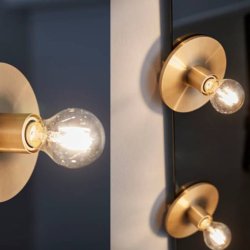 ODA, Gold Messing spejllampe 