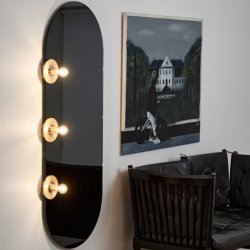 ODA, Gold Messing spejllampe 