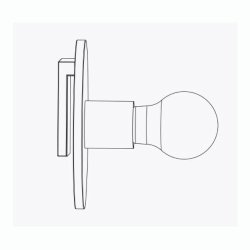 ODA, Gold Messing spejllampe 