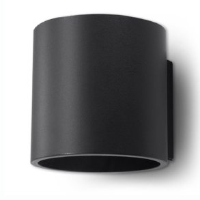  Vglampe,  rund med up/down light, ORBIS 