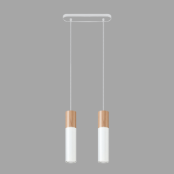 Pendel, hvid PABLO dobbelt, 2 x GU10 pendler