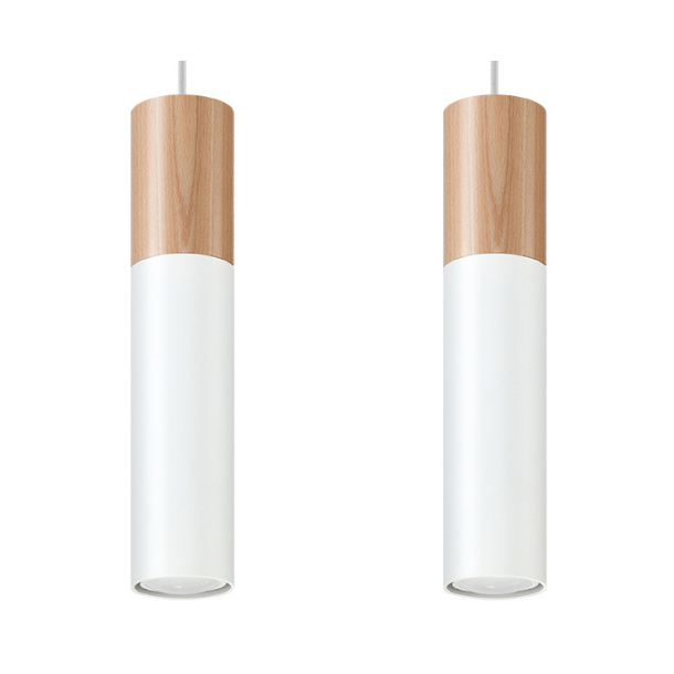 Pendel, hvid PABLO dobbelt, 2 x GU10 pendler