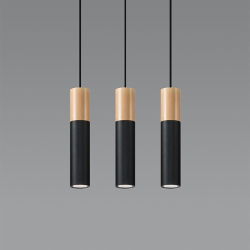 Loftpendel, sort PABLO Trippel, 3 x GU10 pendler