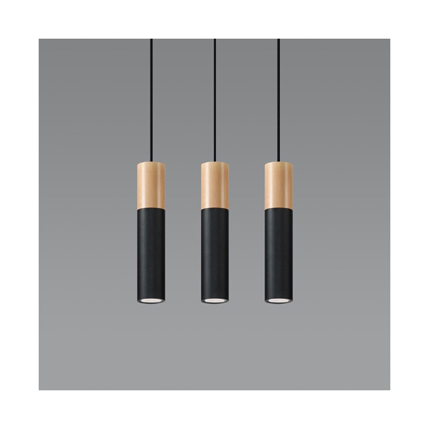 Loftpendel, sort PABLO Trippel, 3 x GU10 pendler
