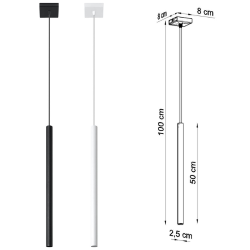 Pastelo Single, HVID cylinder lampe til G9 pre.   