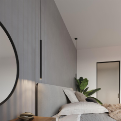 Pastelo Single, SORT cylinder lampe til G9 pre.   