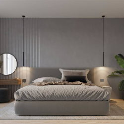 Pastelo Single, SORT cylinder lampe til G9 pre.   