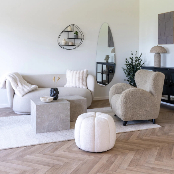 Prague, sofabord st marmor look