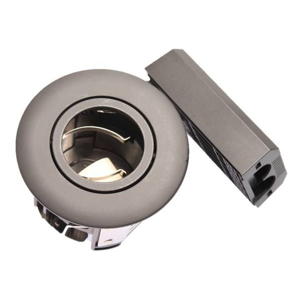 Punto GU10 Mat sort indbygningsspot, 5 stk. pakke