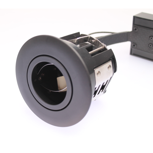 Punto GU10 Mat sort indbygningsspot, 5 stk. pakke