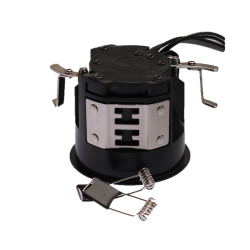 Udendrs, sort rustfri indbygningsspot 