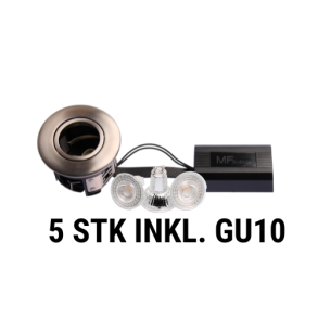 Punto GU10 mat stl 5 stk. inkl. lyskilder