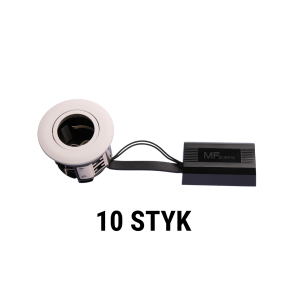  Punto GU10 10 stk pakke, Mat Hvid 