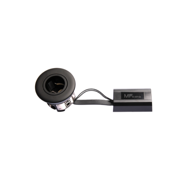 Punto GU10 10 stk pakke, Mat Sort