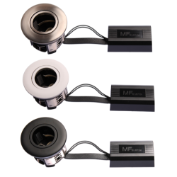 Punto GU10 10 stk pakke, Mat Sort