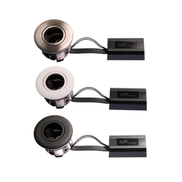 Punto GU10 10 stk pakke, Mat Sort