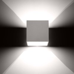 Vglampe,  Kube model med up/down light, QUAD