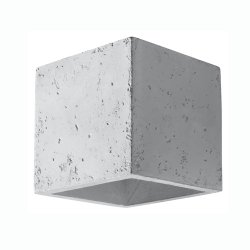 Beton/Concreate Vglampe,  Kube model med up/down light, QUAD