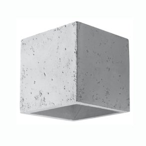 Beton/Concreate Vglampe,  Kube model med up/down light, QUAD