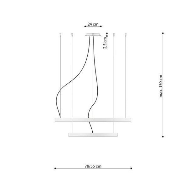 RIO 2, lysekrone af ringlights