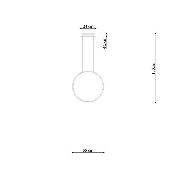 RIO 55 pendel / spejl lampe ring light 