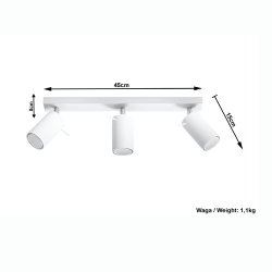 Ring, spotlampe HVID med 3 GU10 spot