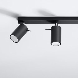 Ring, spotlampe SORT med 3 GU10 spot