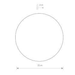 Lagersalg SCONCE Vglampe 15 Backlight SORT