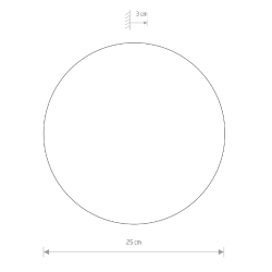 Lagersalg SCONCE Vglampe 25 Backlight SORT
