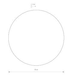 Lagersalg SCONCE Vglampe 35 Backlight HVID