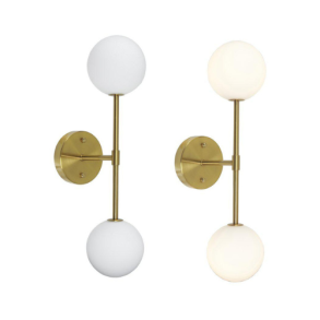 Sigma dobbelt vglampe, glaskugler 