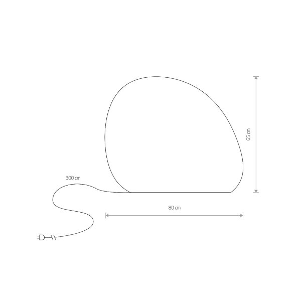 Stone L, lampe til haven 