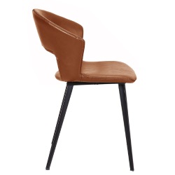 Tora, spisebordsstol, cognac