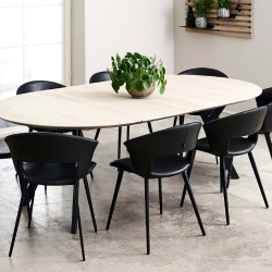 Tora, spisebordsstol, sort