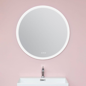 Torino, 80 hvid ramme, lys & touchpanel