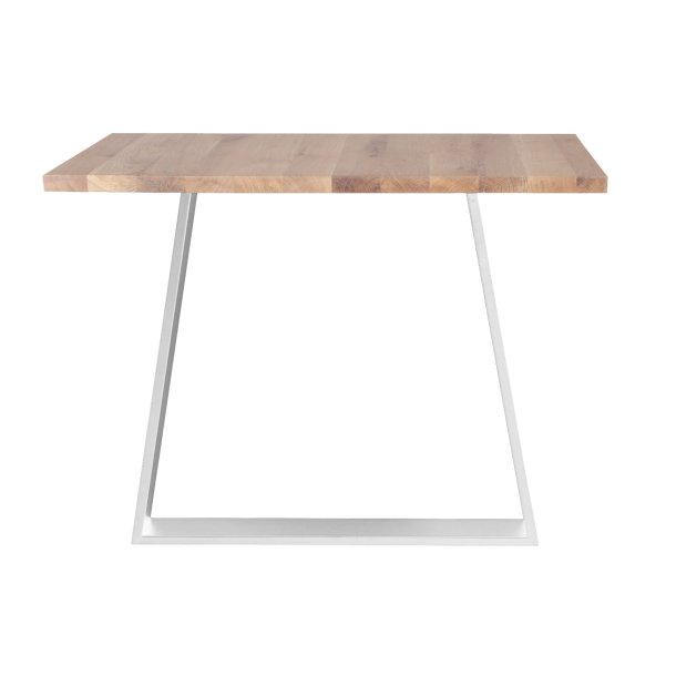 Trapez, bordben/stel, Hvid