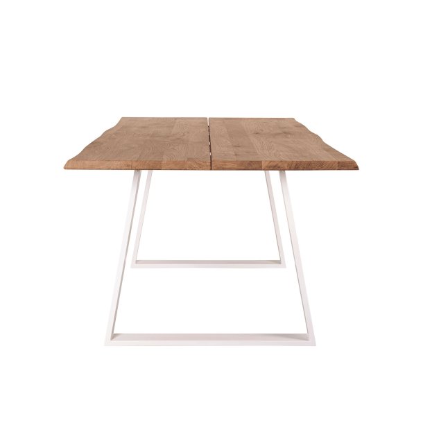 Trapez, bordben/stel, Hvid