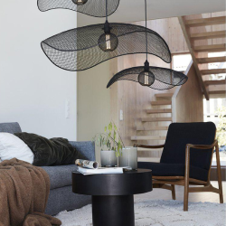 GRID, rund, E27 dekorations pre med metalgitter 