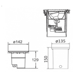  Nedgravnings spot GU10 JUSTERBAR