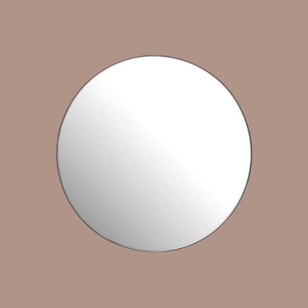 Rundt spejl med sort ramme, 90 